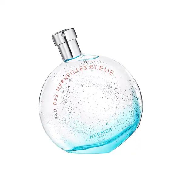 Hermes Eau des Merveilles Bleue fragrance bottle - A luxurious perfume available at Beautinow.