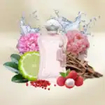 Alwa luxury perfume bottle with floral and citrus accents.