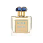 Roja Parfums Sweetie Aoud fragrance bottle with elegant blue and gold accents.