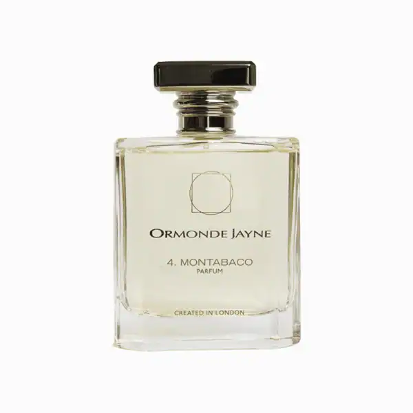 Ormonde Jayne 4. Montabaco perfume bottle with elegant design.