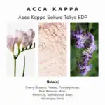 Acca Kappa Sakura Tokyo EDP fragrance bottle, floral scent, luxury perfume at Beautinow.