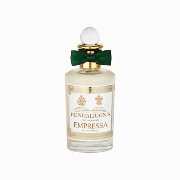 Penhaligon's Empressa perfume bottle with a green bow, elegant and sophisticated scent for refined t.