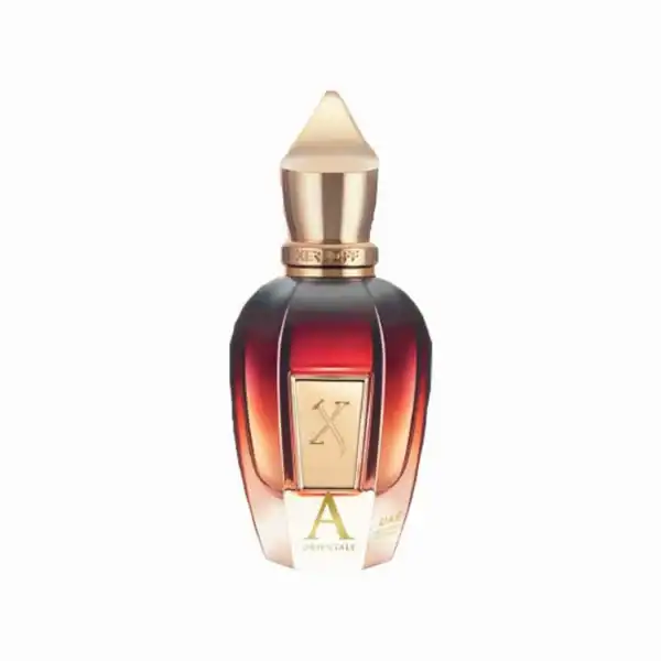 Xerjoff Oud Stars Amber Oud fragrance bottle, showcasing a rich, warm scent profile.