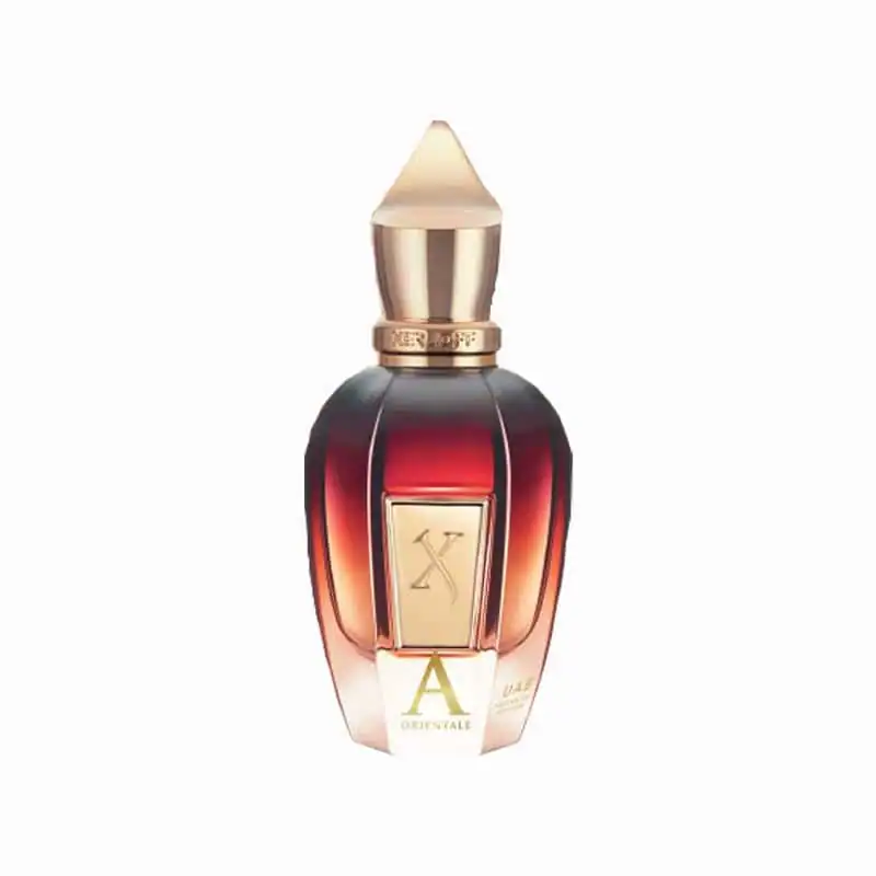 Xerjoff Oud Stars Amber Oud fragrance bottle, showcasing a rich, warm scent profile.