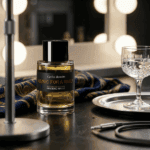 Carlos Benaim Music for a While fragrance bottle with a sleek black cap and elegant label.
