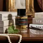 Edouard Flechier Rose Tonnerre perfume bottle with elegant packaging and decorative elements.