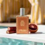 Neroli Rhubarb Honey Suckle Rose Water fragrance by Alma Finery, a luxurious perfume available at Be.