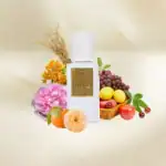 Nobile 1942 Malatia perfume bottle with fruit and floral accents.