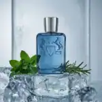 V.43 Parfums de Marly fragrance bottle with horse emblem, high-end perfume.