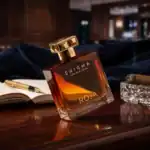 Roja Parfums Enigma Pour Homme - A luxurious fragrance bottle showcased on a wooden surface.