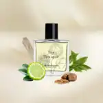 Miller Harris Tea Tonique perfume bottle with fresh lime, herbs, and spices for a luxurious scent.