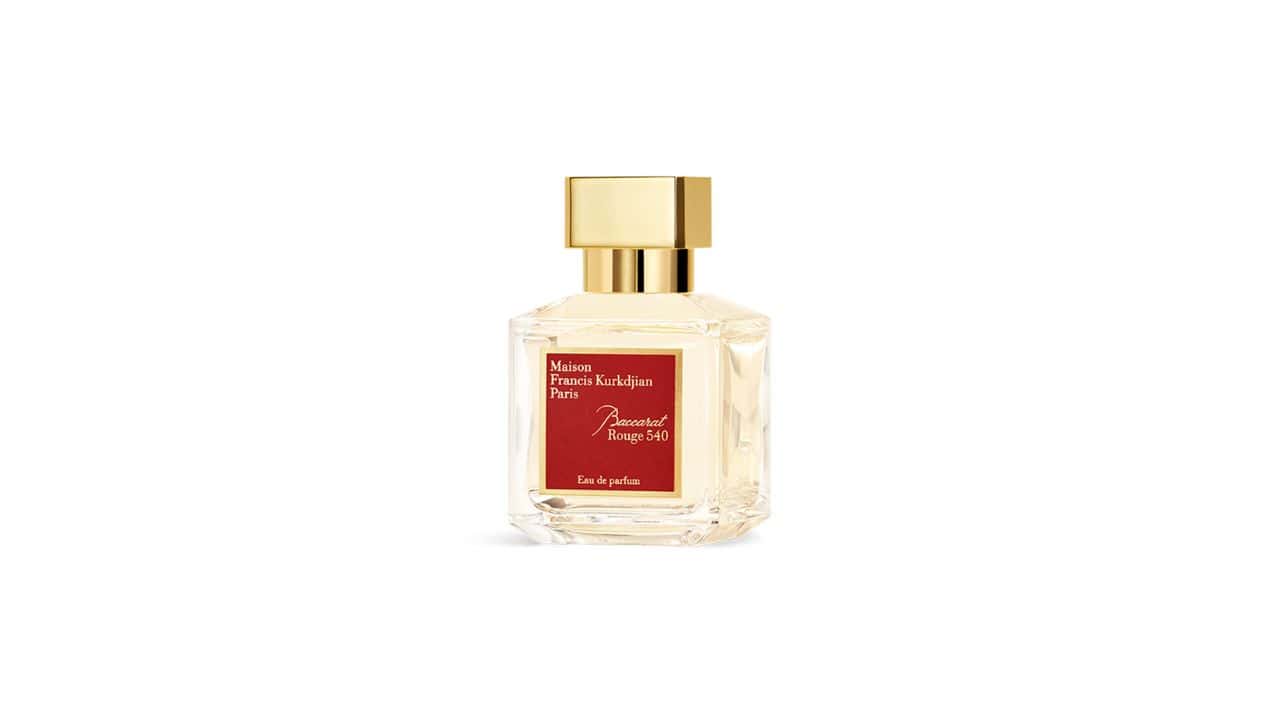 The Olfactory Pyramid in Iconic Perfumes X Maison Francis Kurkdjian Baccarat Rouge 540