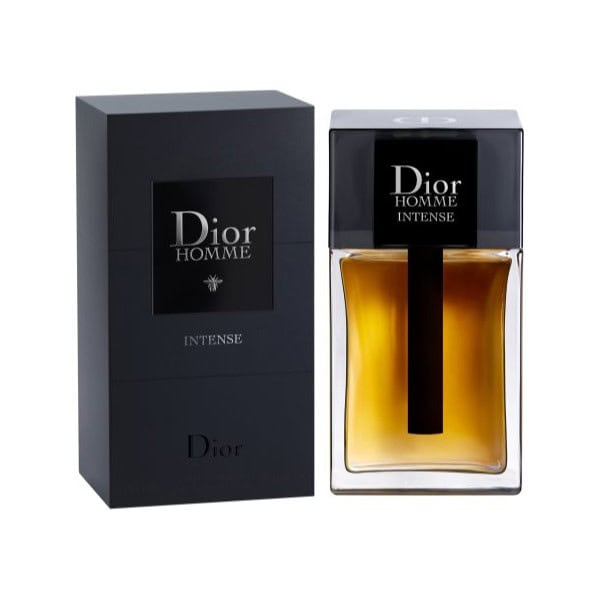 Dior Homme Intense fragrance bottle with packaging.
