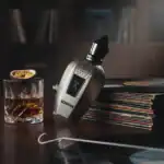 OMHAI luxury fragrance bottle with sleek black cap and modern design.