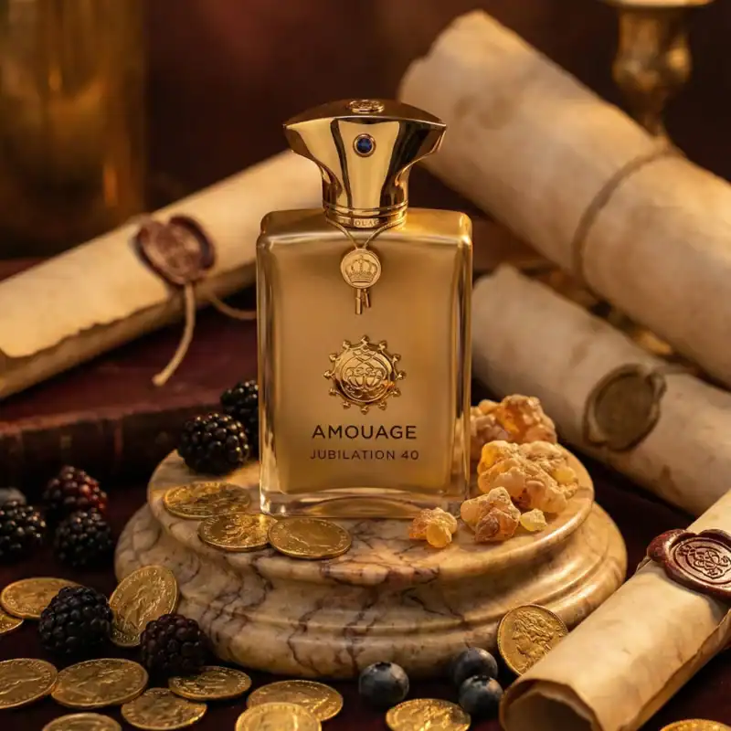 Amouage Jubilation 40 - A luxurious fragrance bottle displayed at Beautinow.