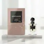 Amouage Amber Sogara perfume bottle with elegant packaging, perfect for high-end scent lovers.