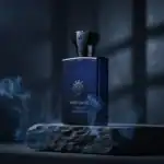 Amoague Interlude Black Iris fragrance bottle showcased at Beautinow.