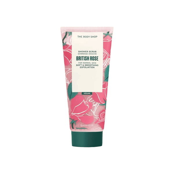 5028197365592 The Body Shop SHOWER SCRUB BRITISH ROSE 200ML