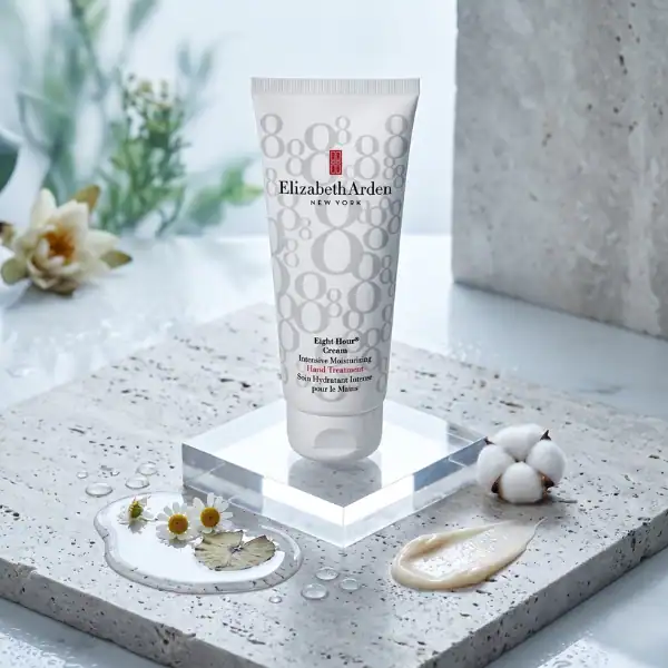 Elizabeth Arden Eight Hour Cream Intensive Moisturizer for hands, a high-end skincare solution.