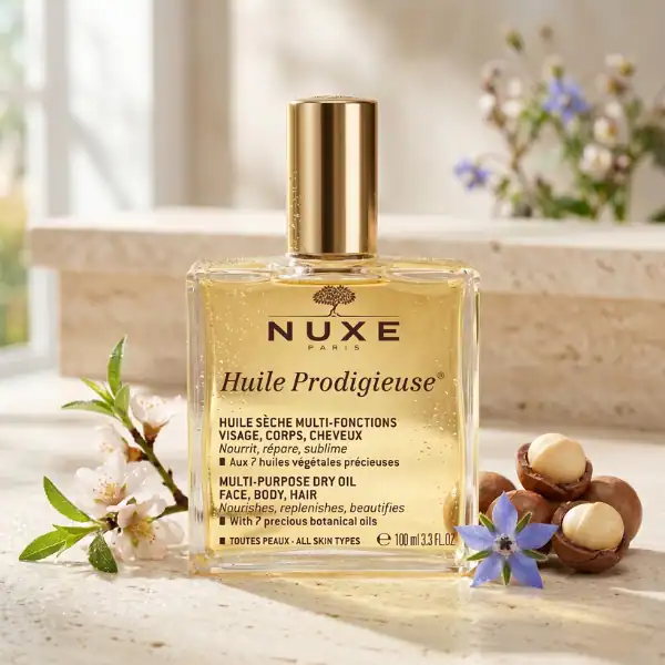 Nuxe Paris Huile Prodigieuse - A premium multi-purpose dry oil available at Beautinow.