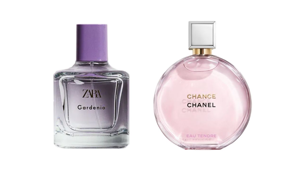 Zara Gardenia X The Chanel Chance Eau Tendre Dupe