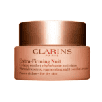 Clarins Extra-Firming Wrinkle Control, Regenerating Night Rich Cream for Dry Skin