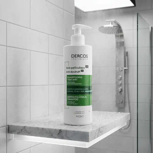 Vichy Dercos Anti-Dandruff DS Active Shampoo - A premium scalp treatment for dandruff available at B.