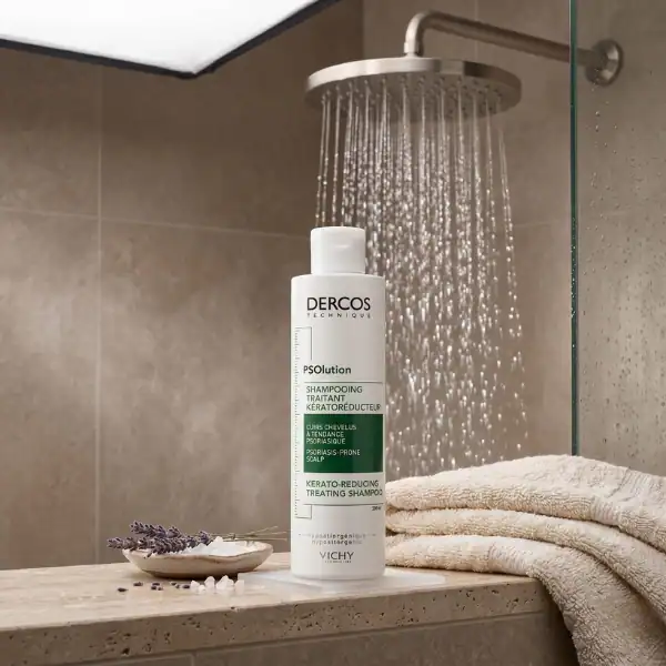 Vichy Dercos Psolution Anti-Dandruff Shampoo for Psoriasis - A specialized scalp treatment at Beauti.