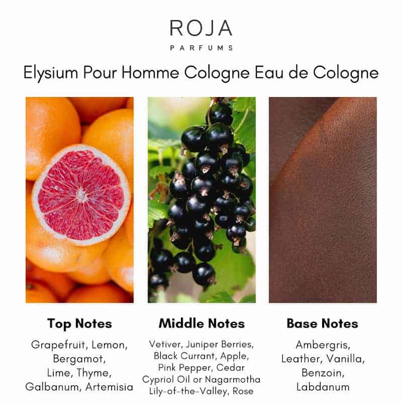 Elysium Pour Homme fragrance notes
