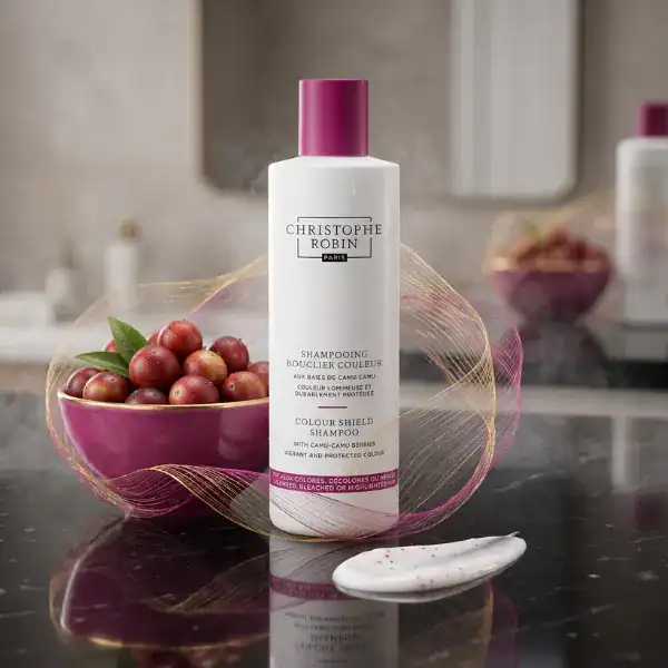 Christophe Robin Colour Shield Shampoo with Camu-Camu Berries.