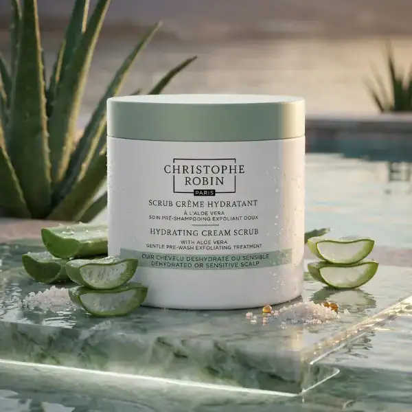 Christophe Robin Hydrating Cream Scrub with Aloe Vera - A premium skincare product available at Beau.