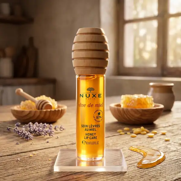 Nuxe Honey Lip Care - A premium lip treatment available at Beautinow.