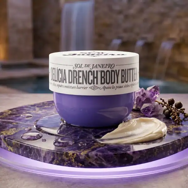 Delicia Drench Body Butter by Sol de Janeiro, a rich moisturizer for smooth, hydrated skin with a lu.