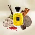 Atelier Luna Feline perfume bottle with natural spices and botanical elements.