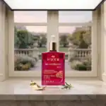 Nuxe Prodigieuse Neroli skincare gift set with nourishing oil and serum.