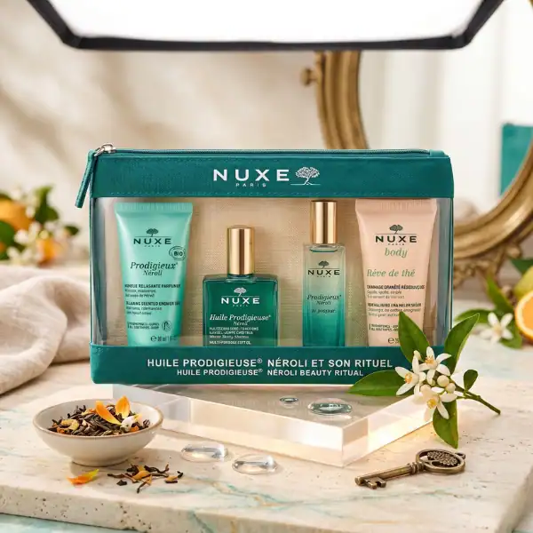 Nuxe Prodigieuse Neroli gift set with skincare and body products, luxurious collection available at.