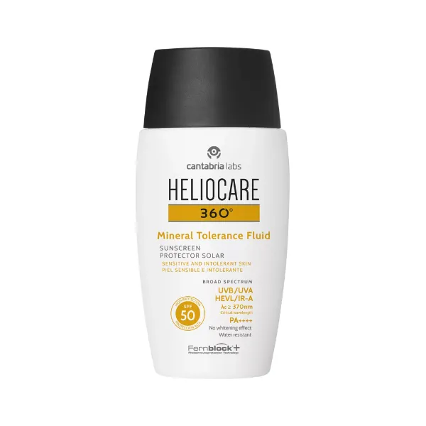 8470001847607 Heliocare 360 Mineral Tolerance SPF50 50ml HELIOCARE 360º Mineral Tolerance Fluid SPF50 - Image 1