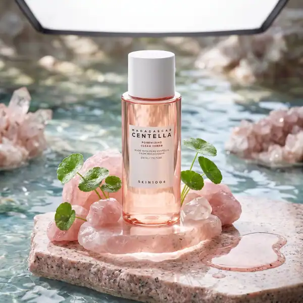 Madagascar Centella Pore Minimizing Clear Toner by SKIN1004, skincare product for pore care and soot.