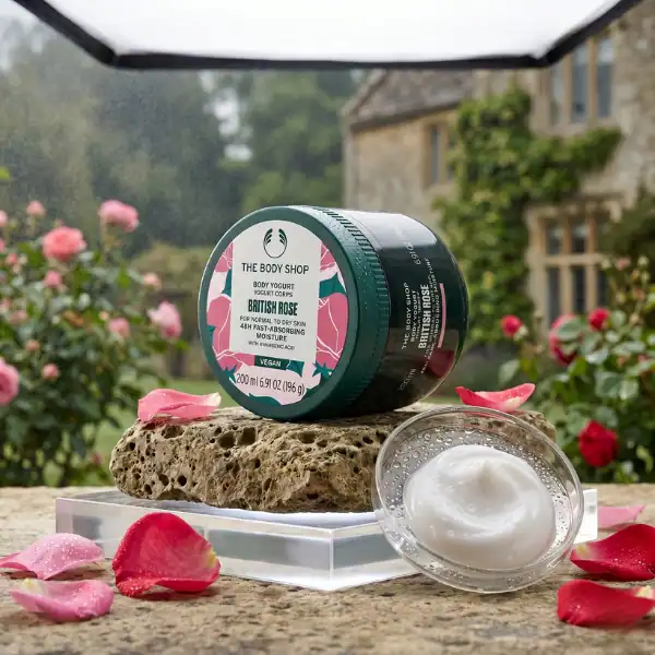 The Body Shop British Rose Body Yogurt - A luxurious skincare product available at Beautinow.