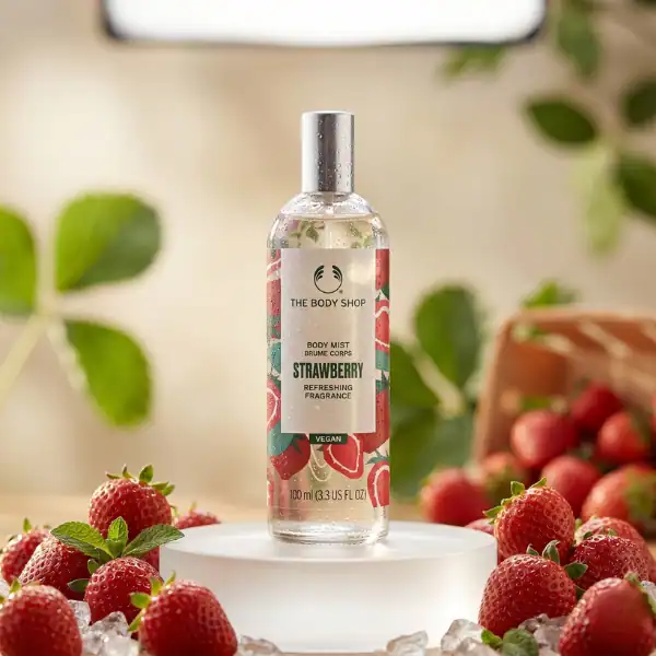 The Body Shop Strawberry Body Mist - A refreshing fragrance available at Beautinow.