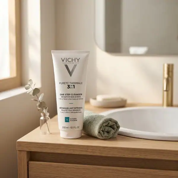 Vichy Pureté Thermale 3-in-1 One Step Cleanser - A premium skincare product available at Beautinow.