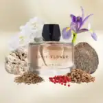 Room 1015 Sonic Flower fragrance bottle with floral and natural elements.