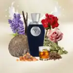 Mirabile V Canto fragrance bottle with floral and botanical elements.