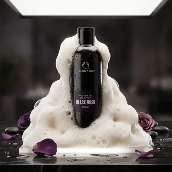 The Body Shop Black Musk Shower Gel - A luxurious fragrance shower gel available at Beautinow.