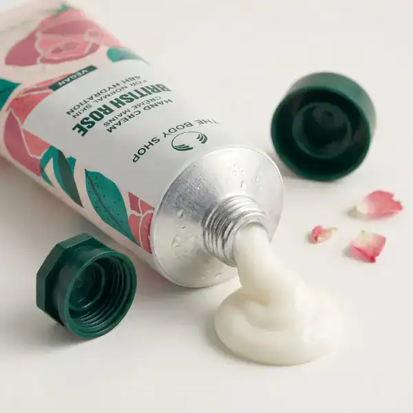 The Body Shop British Rose Hand Cream - A luxurious skincare product available at Beautinow.