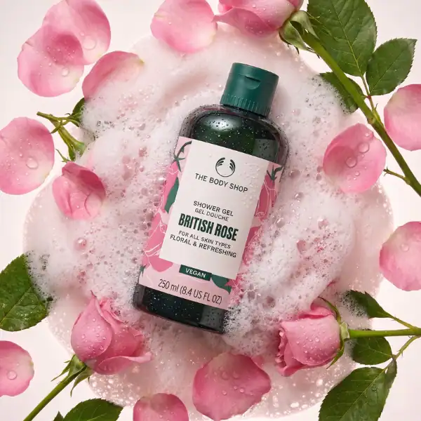 The Body Shop British Rose Shower Gel - A premium floral skincare product available at Beautinow.