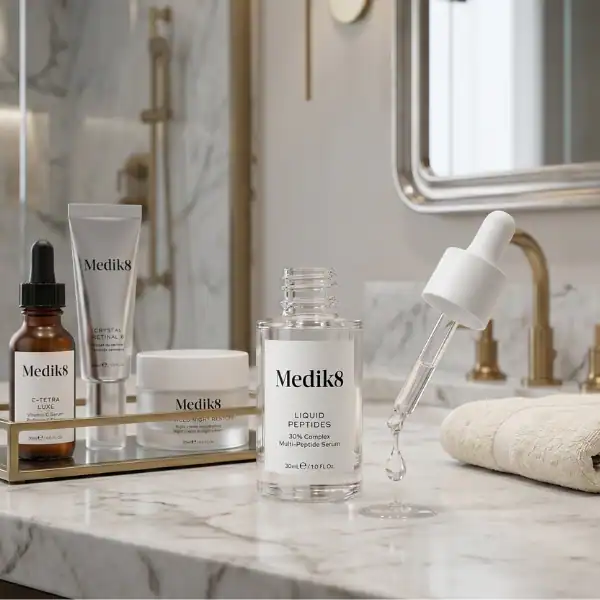 Medik8 Liquid Peptides - A premium skincare serum available at Beautinow.