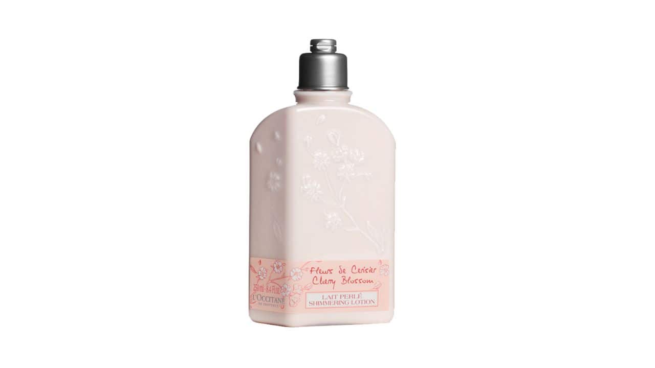 10 Best Body Lotions for Dry Skin X L’Occitane Cherry Blossom Shimmering Lotion