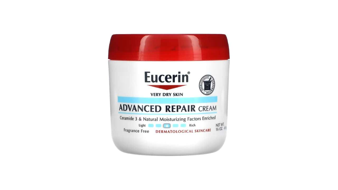 10 Best Body Lotions for Sensitive Skin X Eucerin Advanced Repair Cream