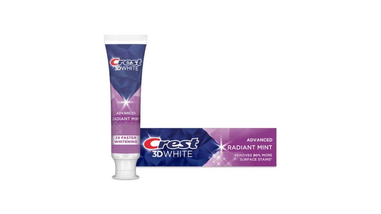 10 Best Toothpastes to Try X Crest 3DWhite Whitening Toothpaste Advanced Radiant Mint